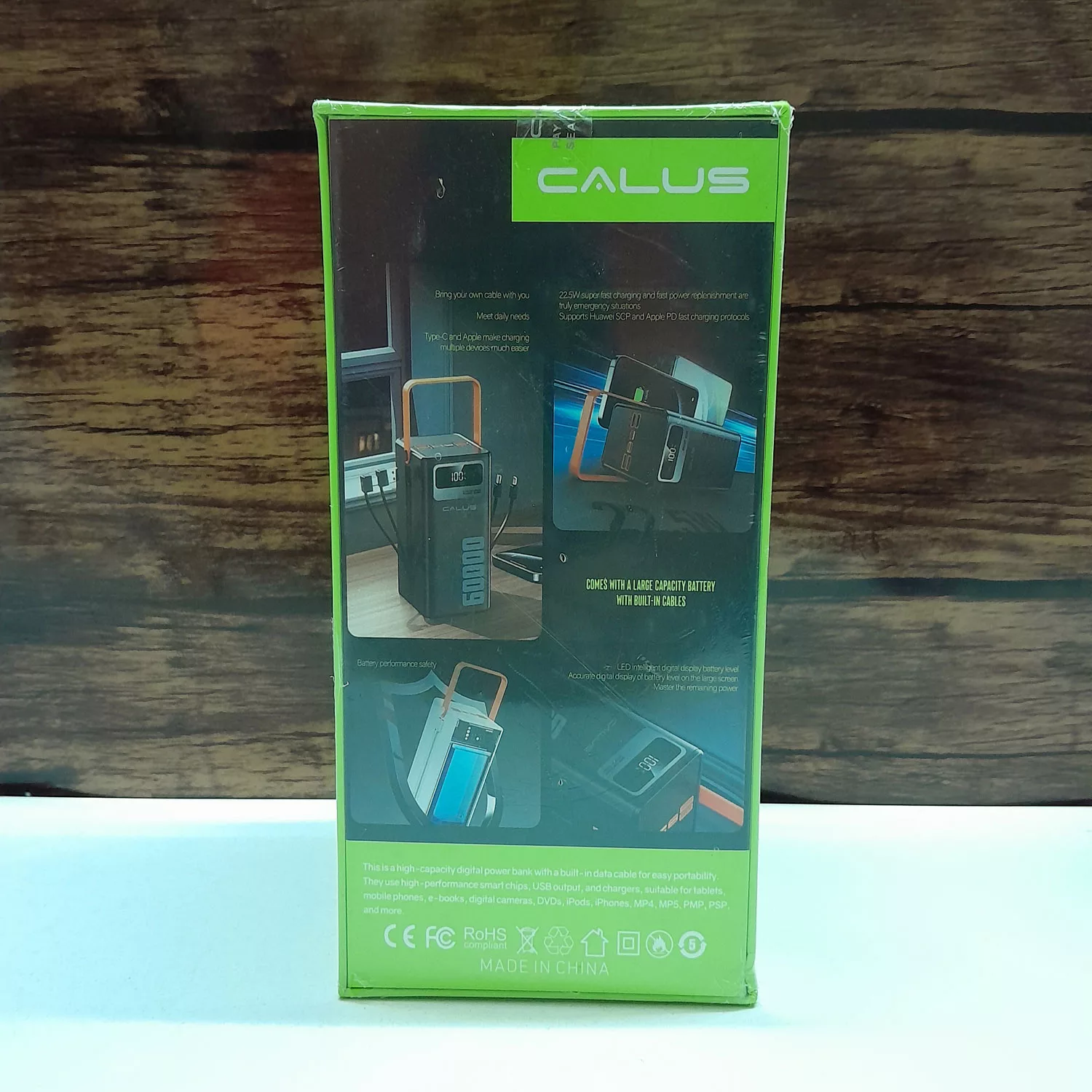 پاوربانک کالیوس مدل FAST680 ظرفیت 60000 میلی آمپر ساعت