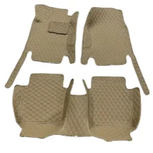 کفپوش جلو خودرو پنجبعدی مدل چرم گلدوزی مناسب برای رنو تالیسمان