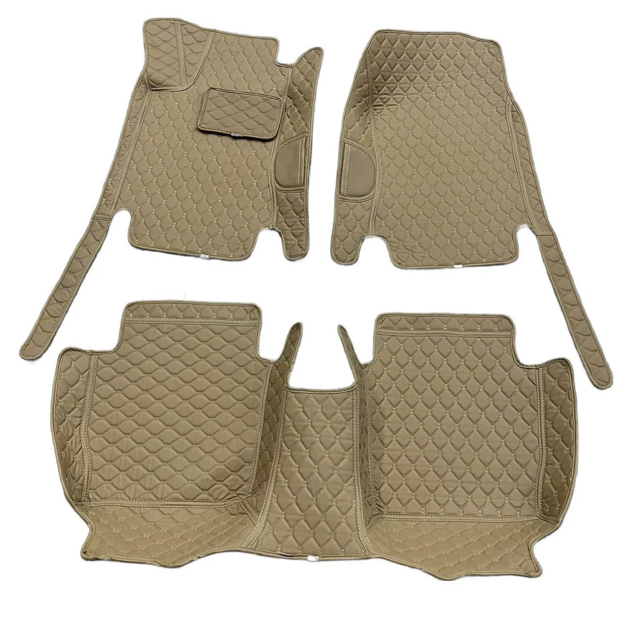 کفپوش جلو خودرو پنجبعدی مدل چرم گلدوزی مناسب برای رنو تالیسمان