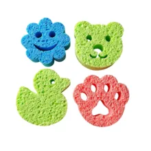 لیف حمام کودک پروف مدل سلولزی بسته 4 عددی