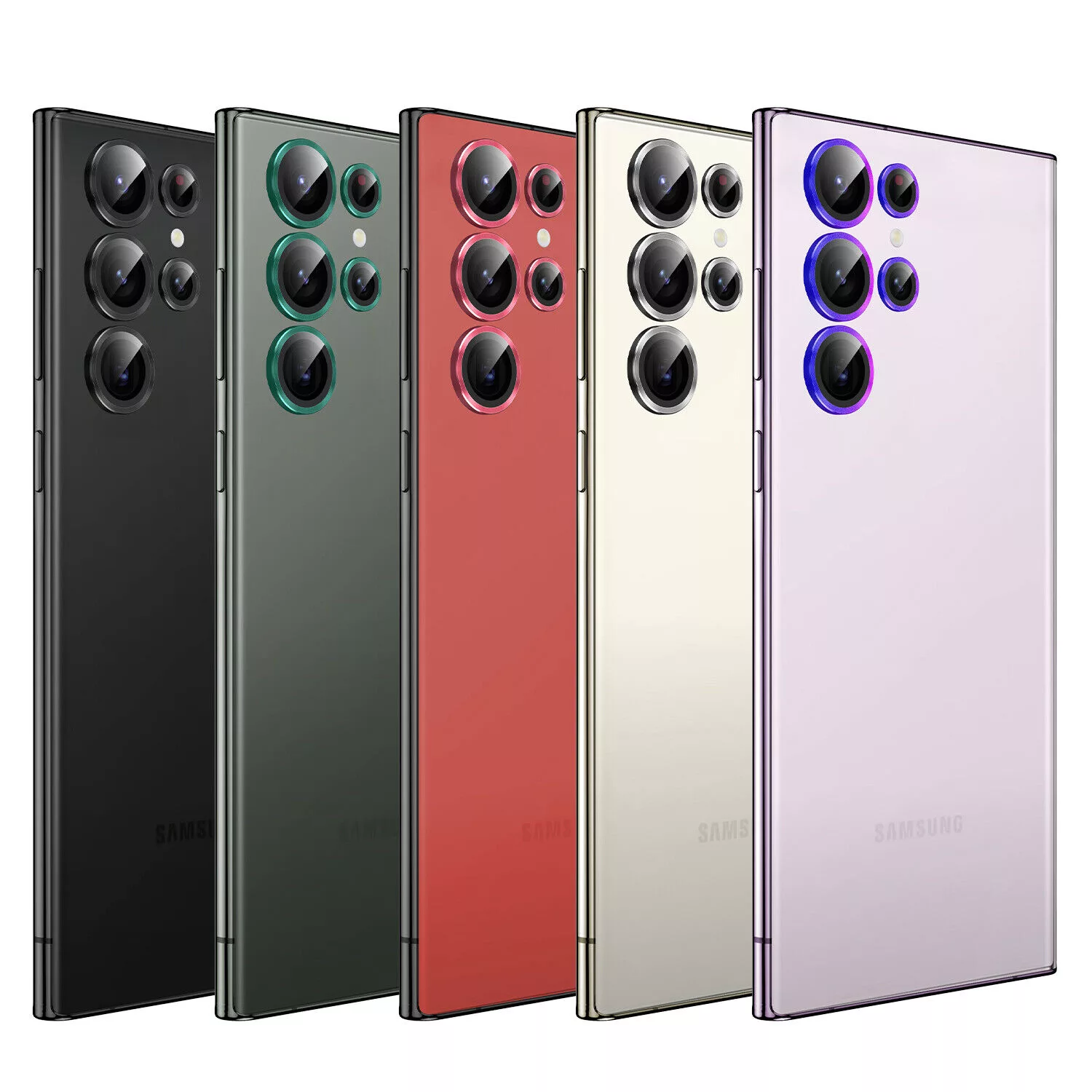 محافظ لنز دوربین بوف مدل HD-ColorLenz مناسب برای گوشی موبایل سامسونگ Galaxy S24 Ultra