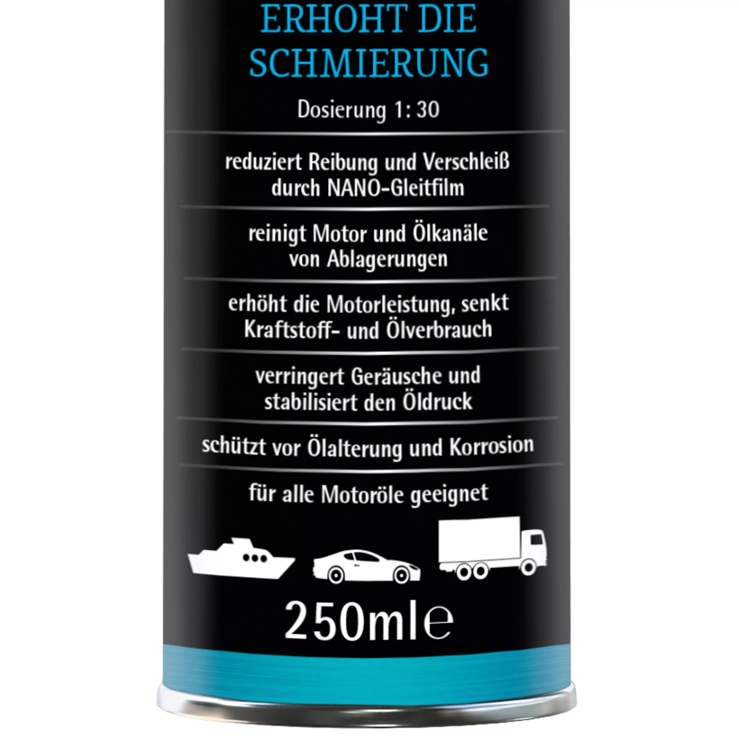 مکمل روغن موتور خودرو ای آر سی مدل نانو ۱۰ کد 2150D025-6C4 حجم ۲۵۰ میلی‌لیتر