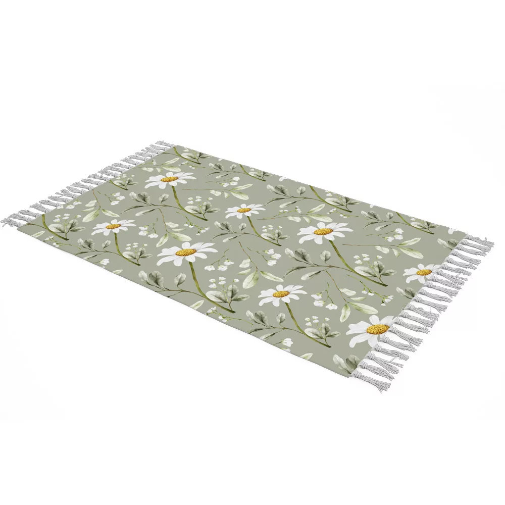 شال مبل مدل بابونه کد f2sh1059 سایز 100x180 سانتی متر