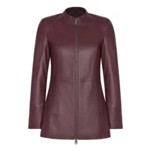 کت چرم زنانه چرم مشهد مدل B0461-044