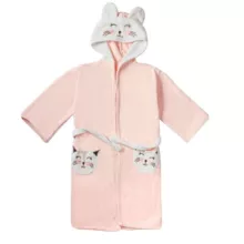 حوله پالتویی کودک کلبک طرح گربه سایز 70