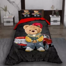 سرویس خواب 1 نفر 5 تکه مدل تدی ماشینی