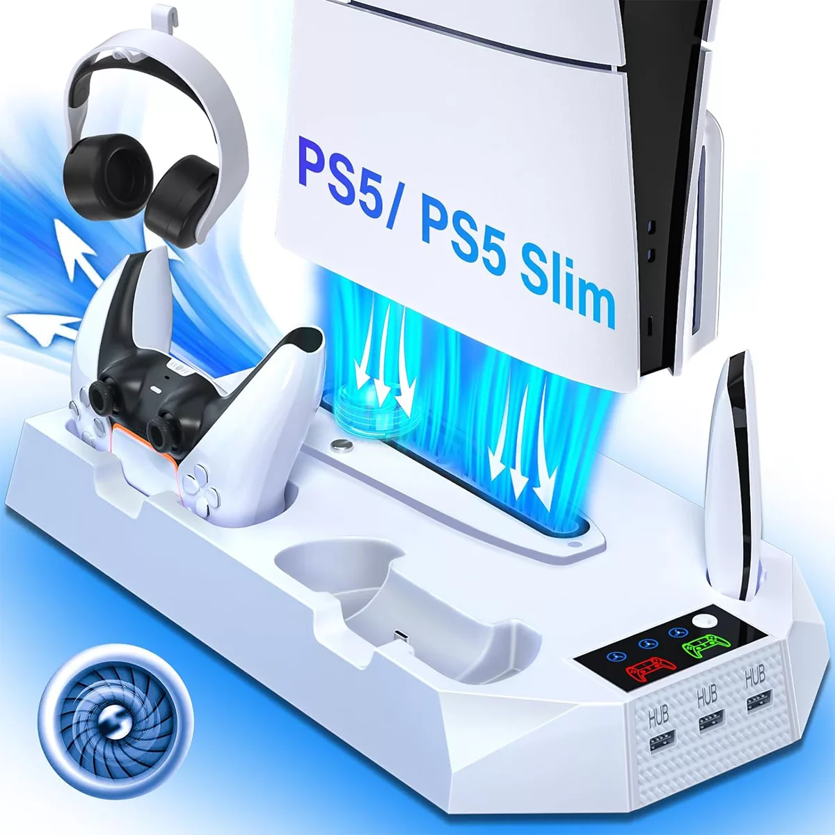 پایه فن کنسول و شارژر دسته بازی مدل COOLING STAND YH-55-1
