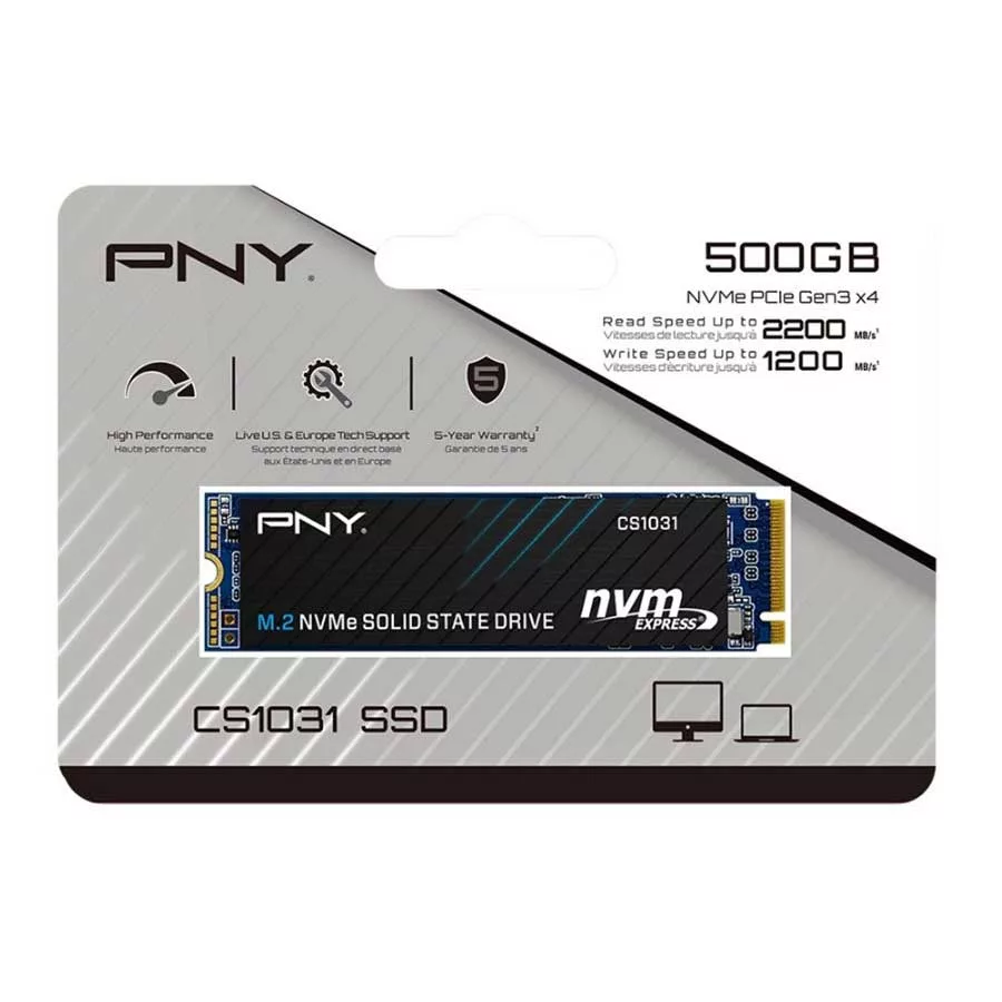 اس اس دی اینترنال پی ان وای مدل CS1031 M.2 2280 NVMe Gen3x4 ظرفیت 500 گیگابایت