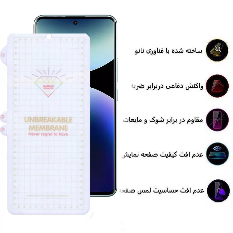محافظ صفحه نمایش بوف مدل Hydrogel مناسب برای گوشی موبایل شیائومی Redmi Note 14 Pro Plus/ Note 14 Pro 4G/5G / Poco X7
