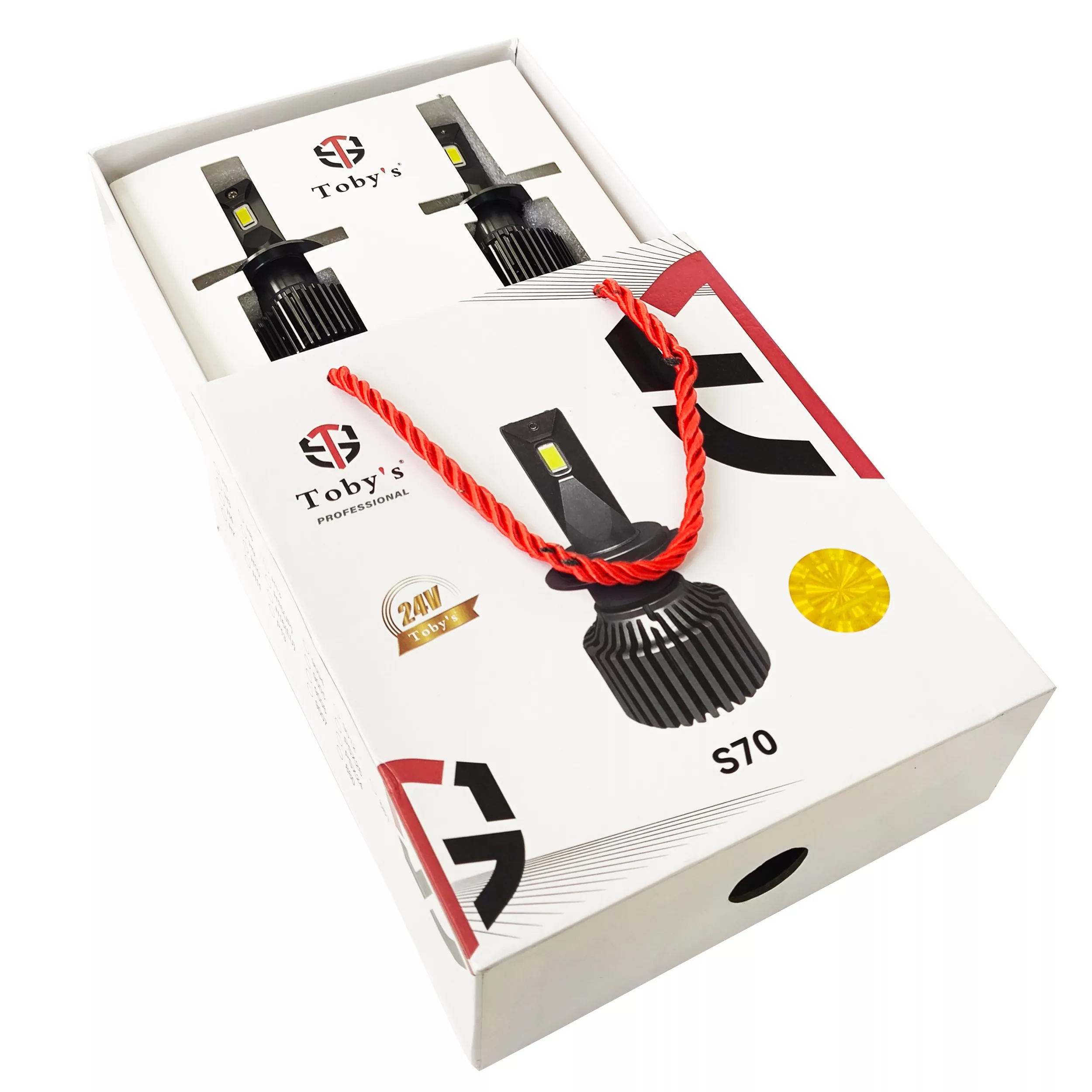 هدلایت خودرو توبیز مدل S70 پایه H4 بسته دو عددی