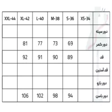 دامن راسته زنانه سرژه مدل 210230 رنگ مشکی