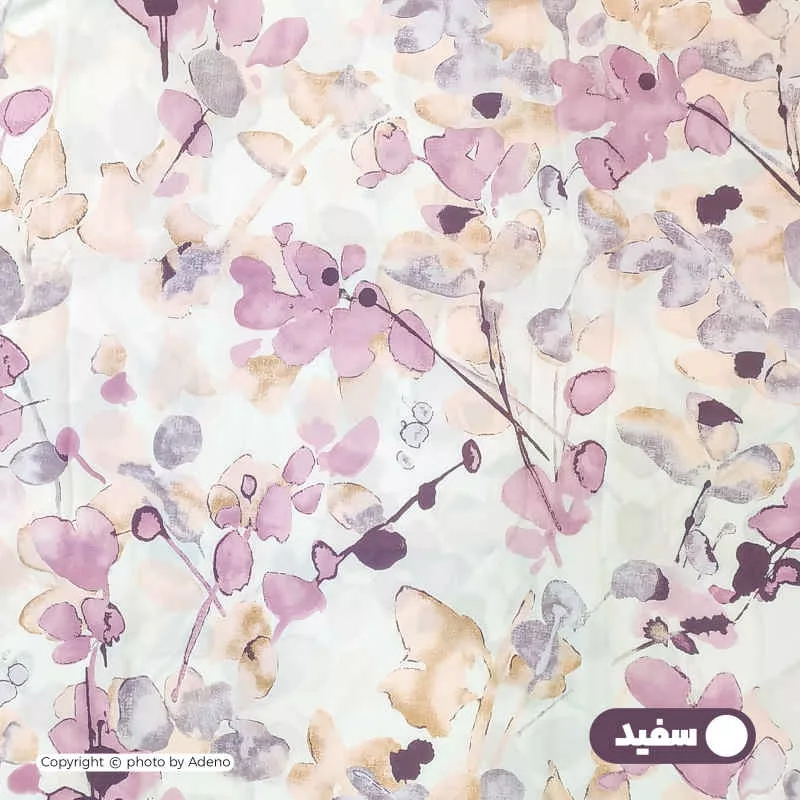 ملحفه آدنو مدل کمند کد IR116 یک نفره سایز 90x200 سانتی متر