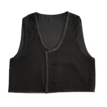 جلیقه رسمی زنانه مدل کرپ آستر دار ساده