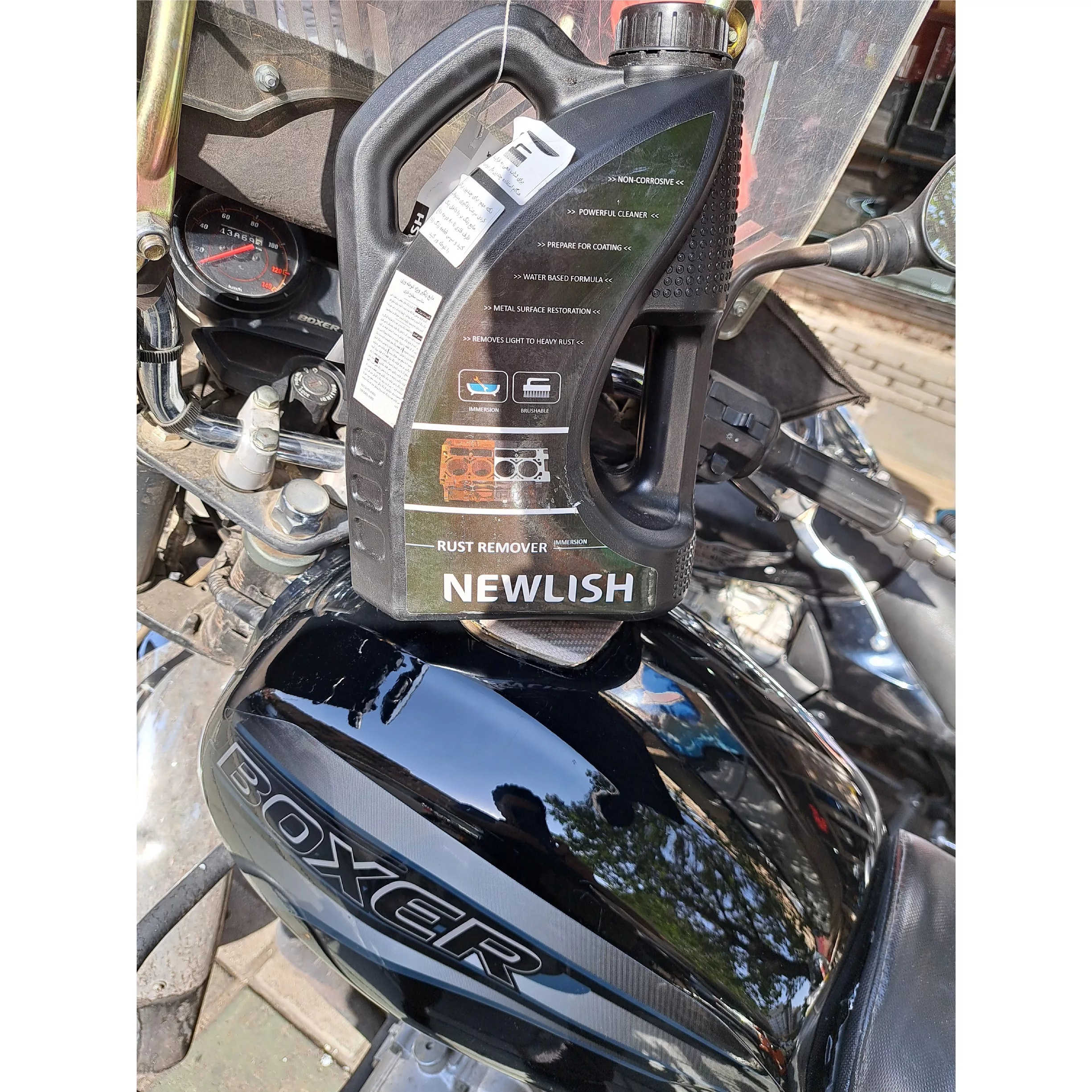 مایع زنگ بر شستشوی رادیاتور ماشین نیولیش مدل 4001 حجم 4 لیتر