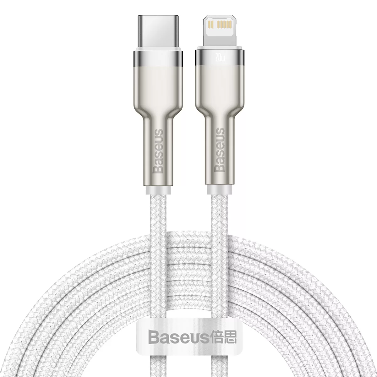 کابل تبدیل USB-C به لایتنینگ باسئوس مدل Cafule series metal data cable PD طول 2 متر