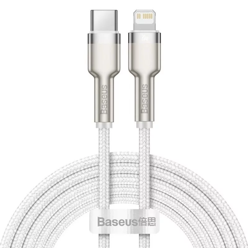 کابل تبدیل USB-C به لایتنینگ باسئوس مدل CATLJK 20W طول 2 متر