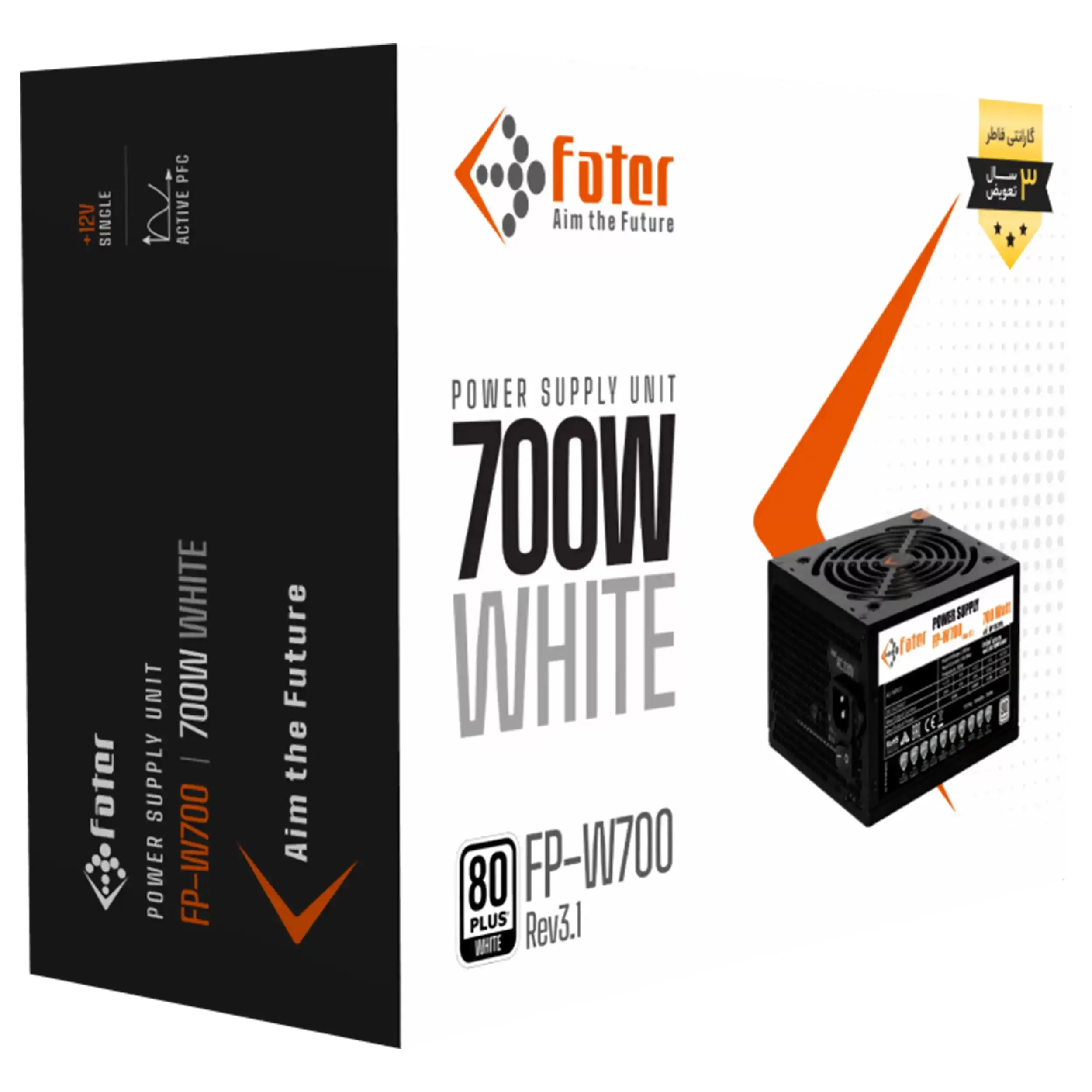 منبع تغذیه کامپیوتر 700 وات فاطر مدل FP-W700 80Plus 700W