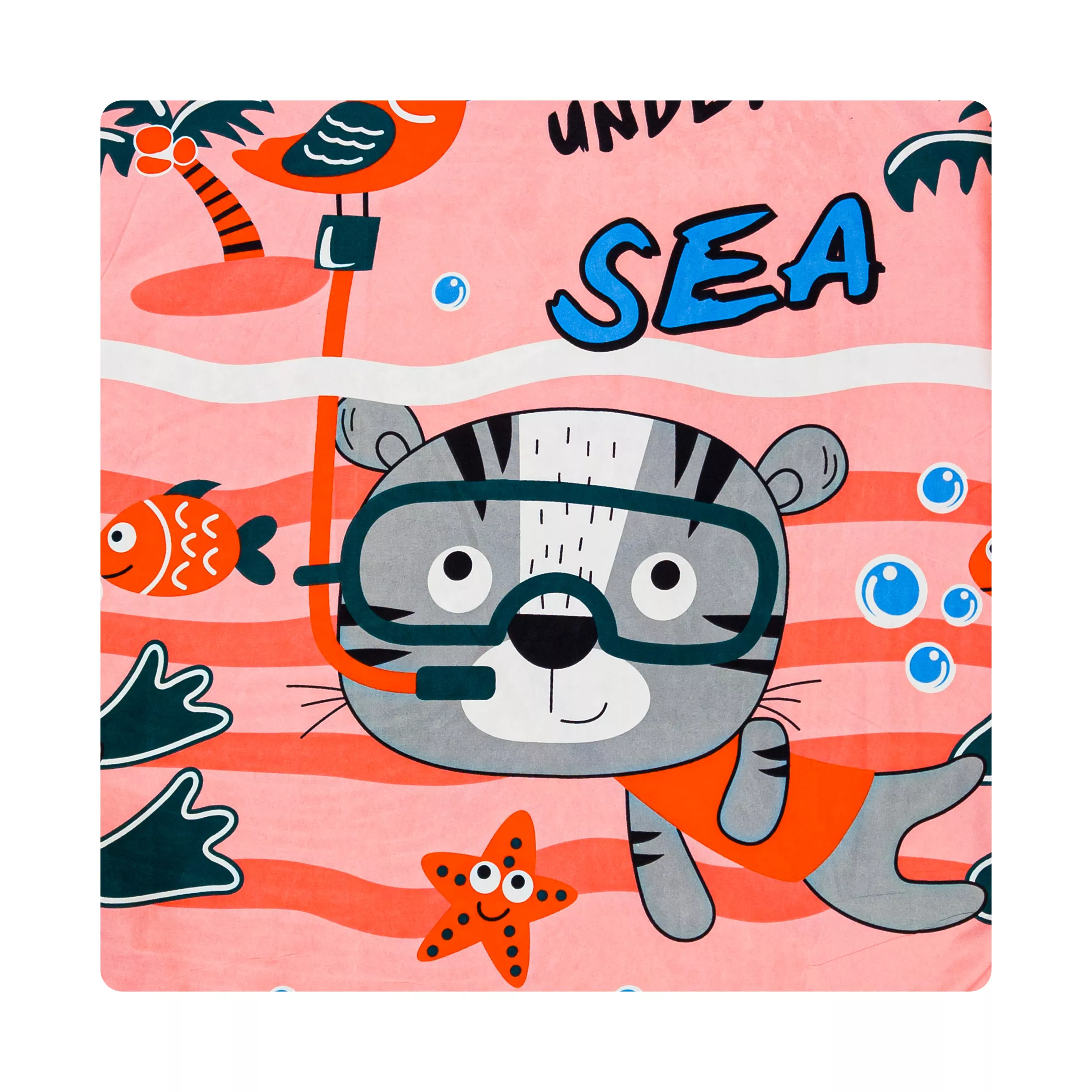 روکش لحاف مایکروفایبر آدنو مدل Lovely cat کد MC16 یک نفره سایز 220x160 سانتی‌متر