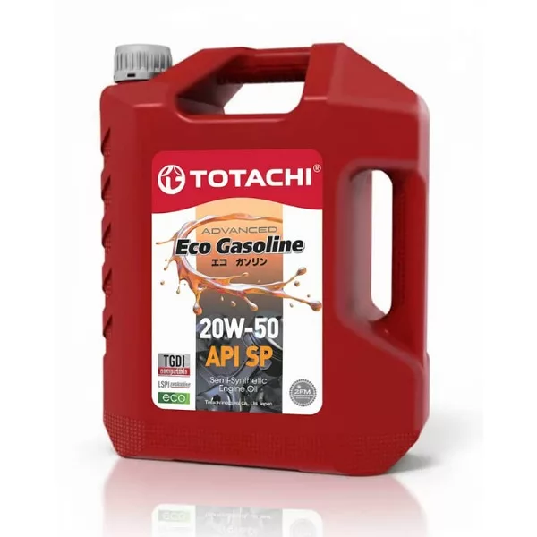 روغن موتور خودرو بنزینی، توربوشارژ، تنفس طبیعی توتاچی مدل Eco Gasoline 20w-50  SP 20W-50 حجم 4 لیتر