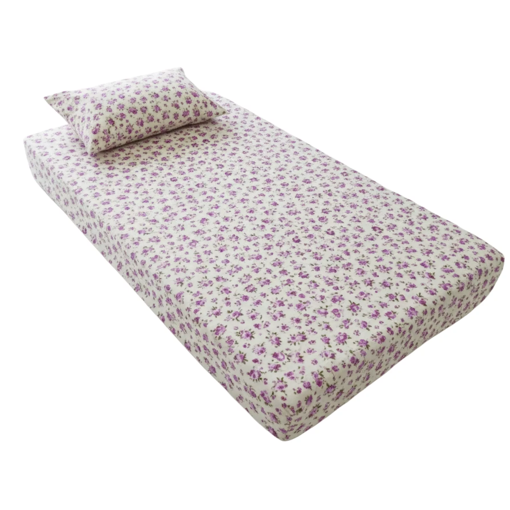 سرویس ملحفه 1 نفر 2 تکه مدل گلدار کد ar333