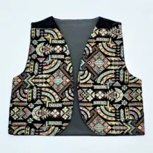 جلیقه زنانه مدل مخمل سوزندوزی هندی کد ۰۲۰