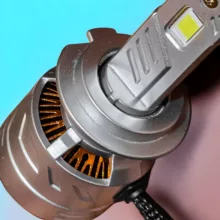 هدلایت نور پایین چراغ جلو تک حالته بست یدک مدل یخی کد CB1300 پایه H7 مناسب برای پراید 132 و 111 بسته 2 عددی