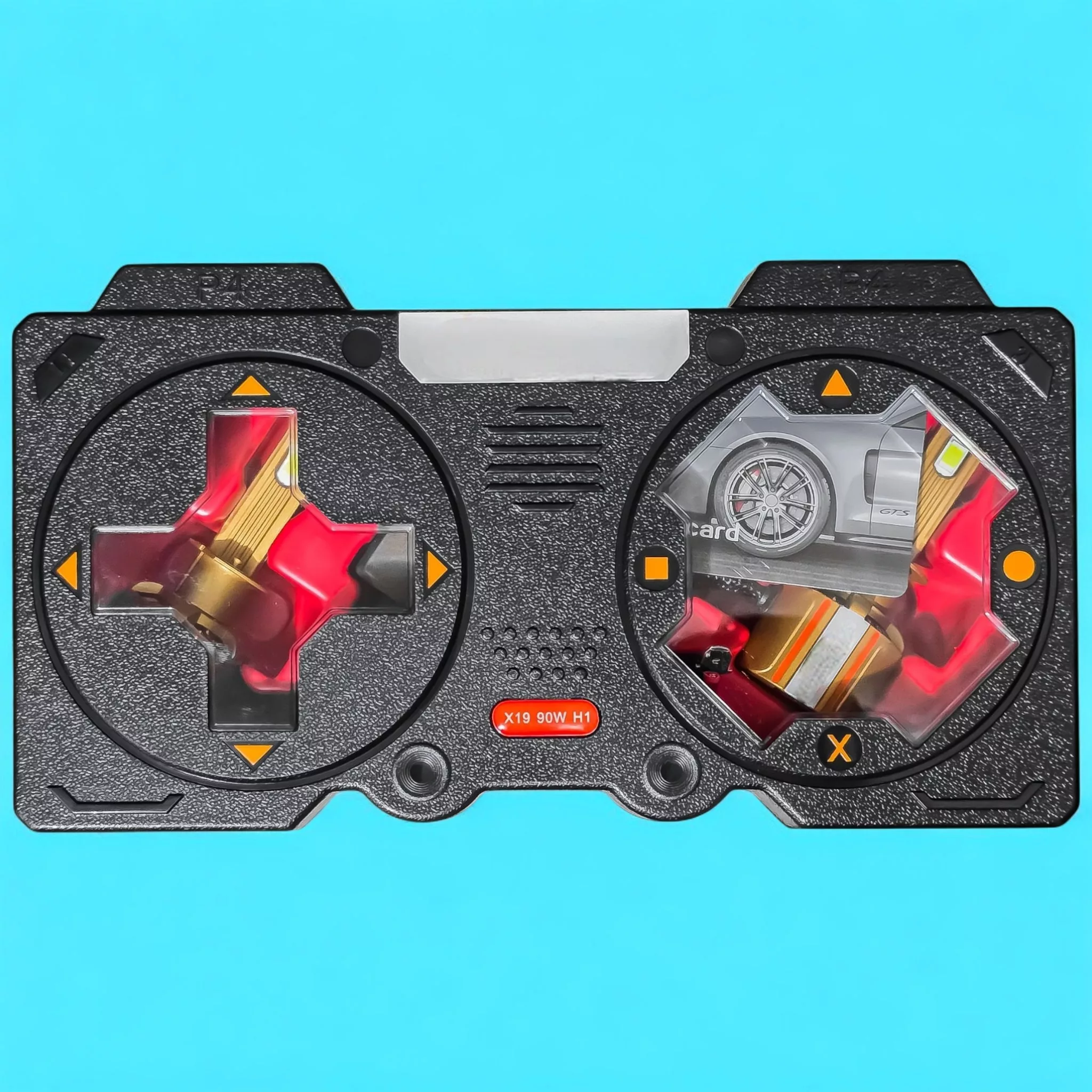 لامپ نور بالا چراغ جلو تک حالته بست یدک مدل یخی کد X19 با پایه H1 مناسب برای پراید 111 و 132 بسته ۲ عددی