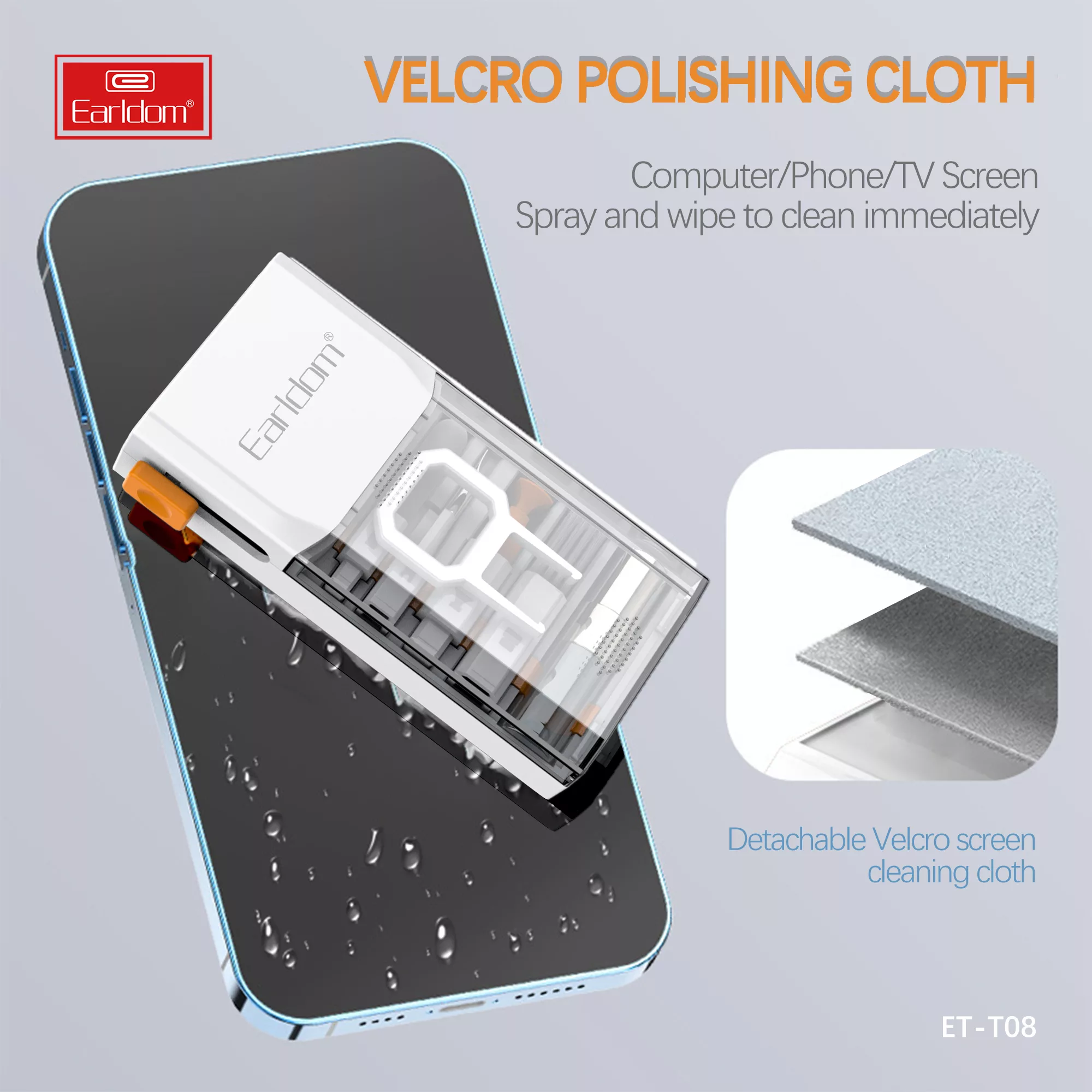 کیت تمیز کننده کیبورد و ایرپاد ارلدام مدل 8IN1 Clining Kit T08