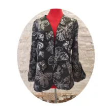 کت زنانه مدل ژاکارد جواهردوزی پروانه