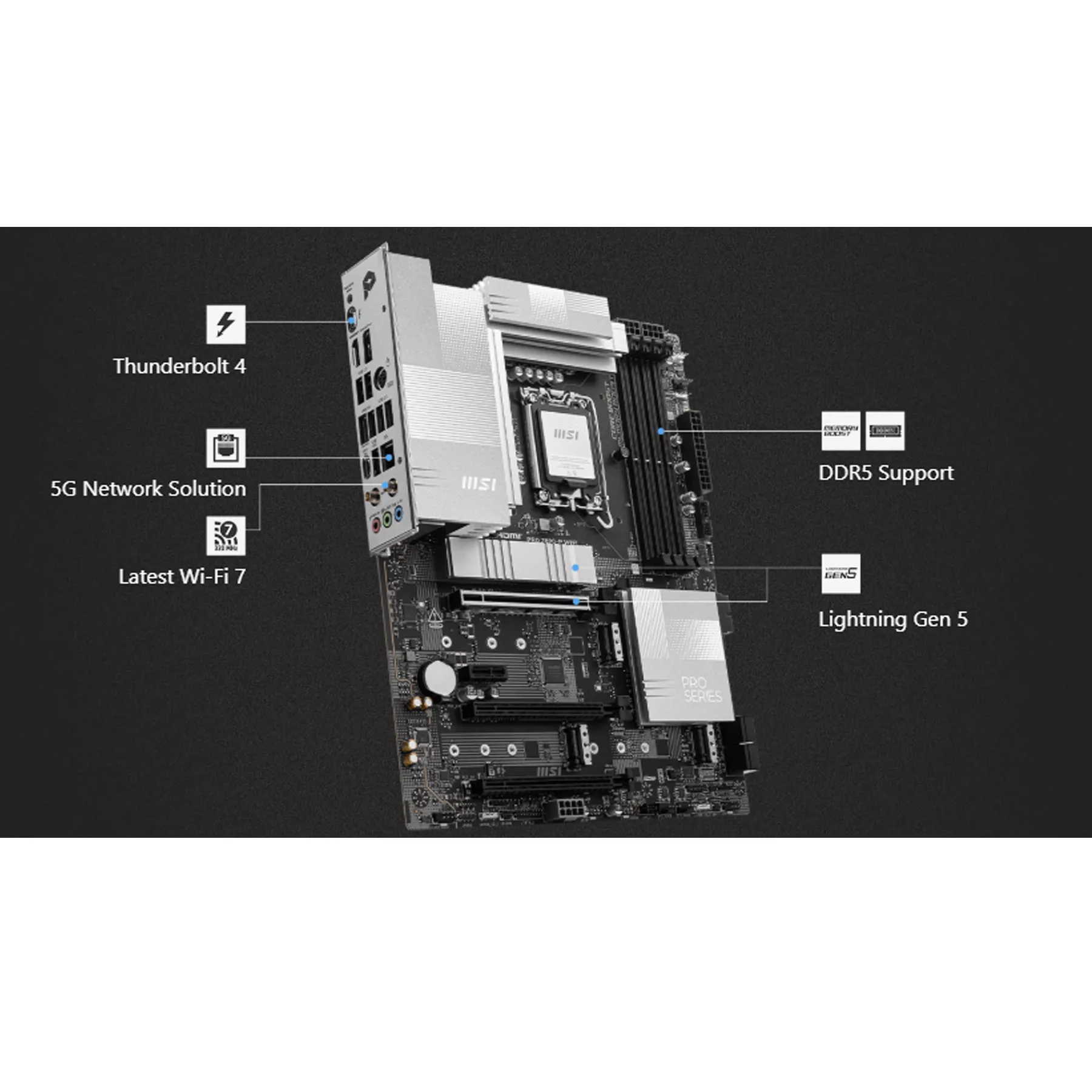 مادربرد ام اس آی مدل PRO Z890-P WIFI