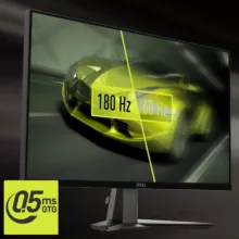 مانیتور گیمینگ 27 اینچ ام اس آی مدل MAG 275QF، رزولوشن WQHD، پنل Rapid IPS، نرخ بروزرسانی 180 هرتز، با نسبت تصویر 16:9، دارای پورت HDMI و DisplayPort و خروجی هدفون