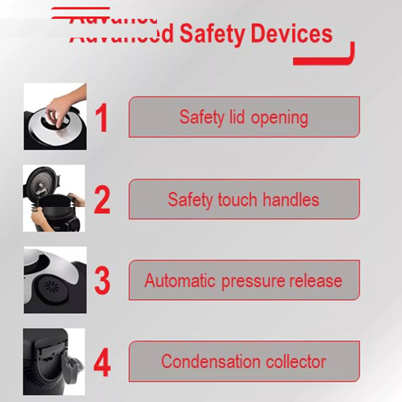 زودپز برقی 6 لیتری تفال مدل Cook4me+ CY851840