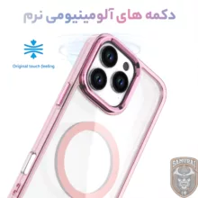کاور سامورایی مدل Crystal Stand مناسب برای گوشی موبایل اپل iPhone 16 Pro