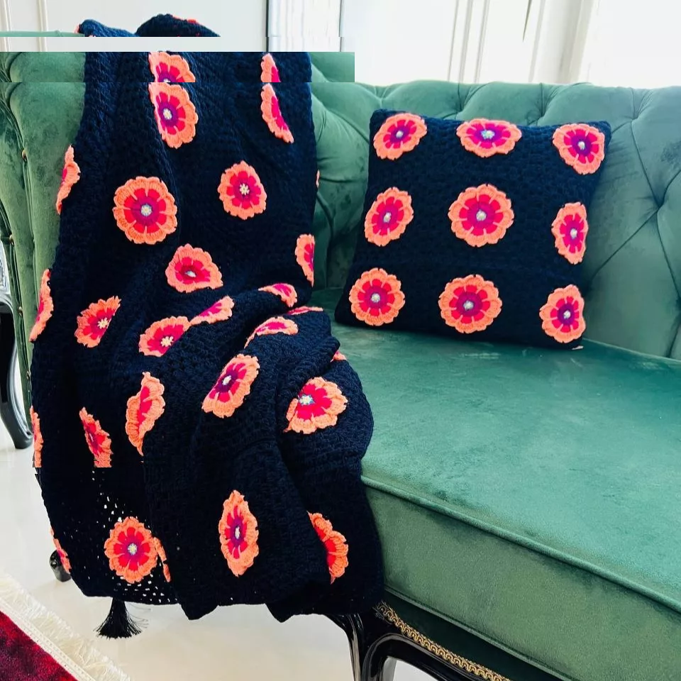 شال مبل مدل یاس به همراه دو عدد کاور کوسن