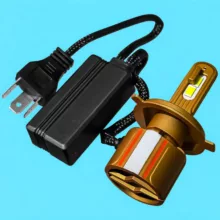 لامپ نور پایین و نور بالا چراغ جلو تک حالته بست یدک مدل یخی کد X19 با پایه H4 مناسب برای پژو 405 بسته ۲ عددی