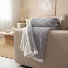 پتو 2 نفر مدل تدی سایز 220x200 سانتی‌متر