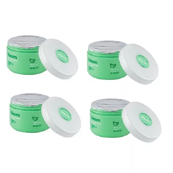 کرم آبرسان و مرطوب کننده دست و صورت بلوم مدل عصاره چای سبز مناسب برای پوست چرب حجم 130 میلی لیتر بسته 4 عددی