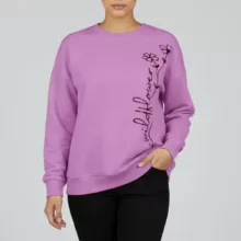 سویشرت زنانه مادر مدل هانا رنگ بنفش