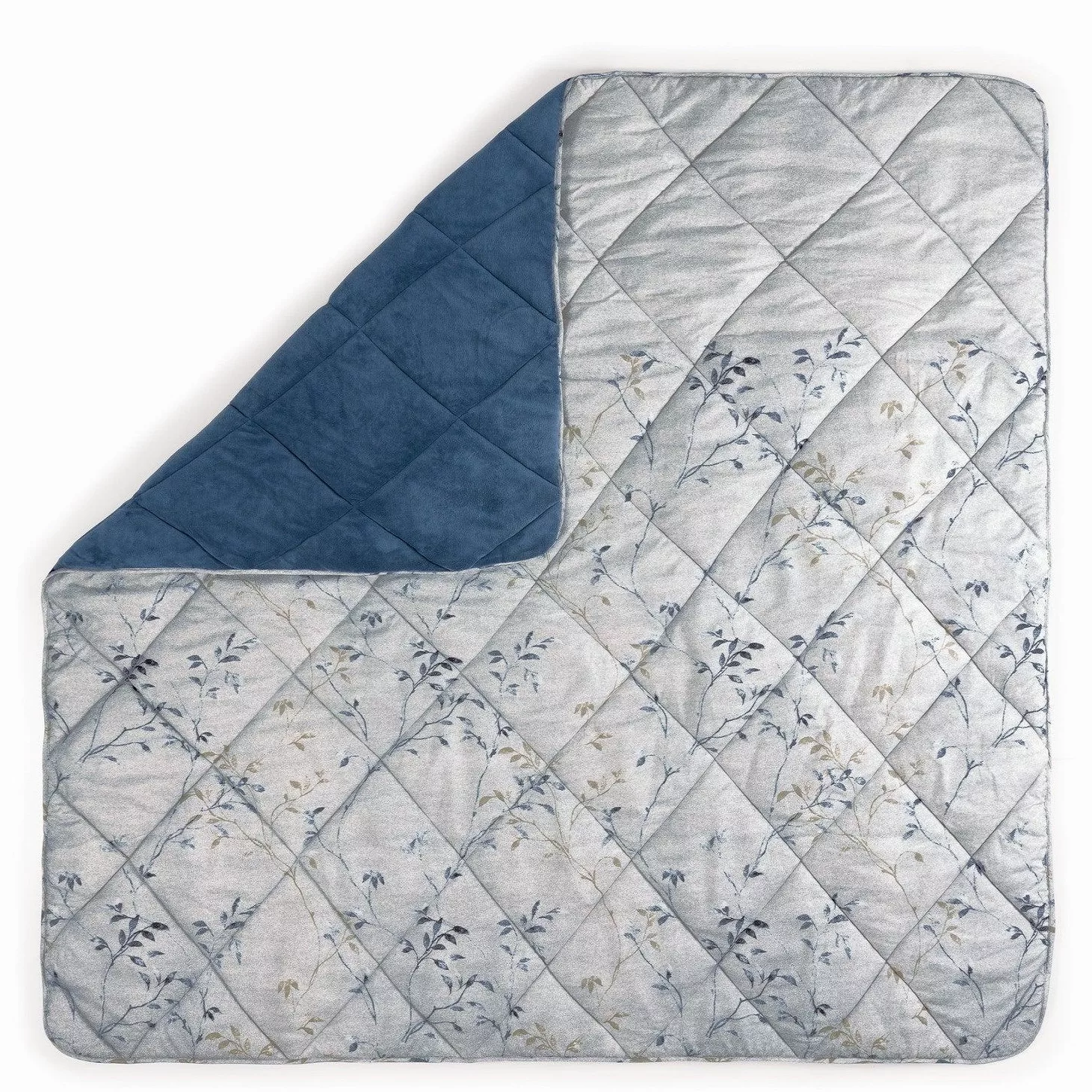 لحاف کاتن باکس مدل Velvet Yorgan Nitsa Denim T.K تکنفره سایز 215*155 سانتی متر