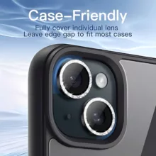 محافظ لنز دوربین چلیپا مدل Luminous مناسب برای گوشی موبایل اپل iPhone 15