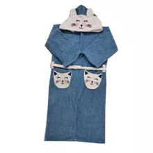 حوله پالتویی کودک موردوم مدل دو رنگ سایز 100×90سانتی متر