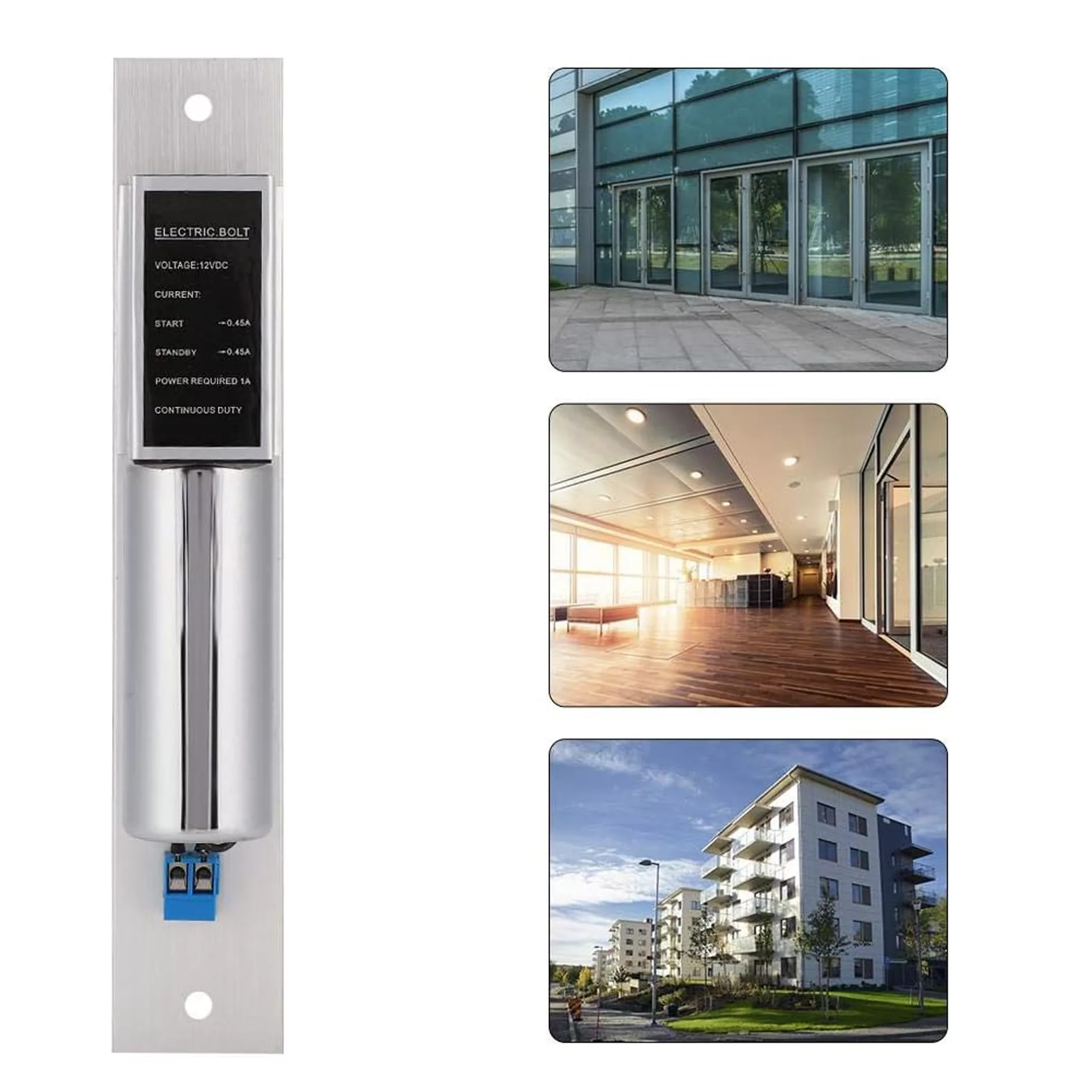 قفل برقی اتوماتیک مدل بولت شفتی دوسیم 12vdc