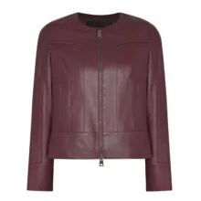 کت چرم زنانه چرم مشهد مدل C0213-044