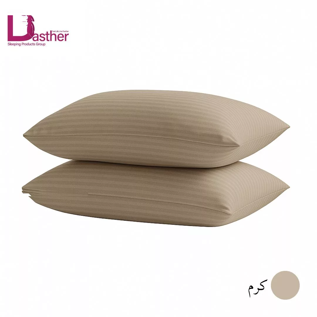 رو بالشی دستر مدل هتلی سایز 70*50 سانتی متر بسته دو عددی