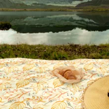 شال مبل مدل برگ پاییزی کد F2SH1078 سایز 100x180 سانتی متر