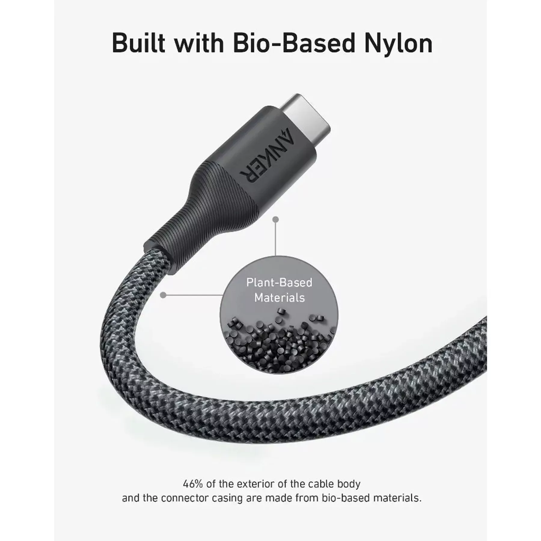 کابل USB-C انکر مدل A80F5H11 طول 0.9 متر