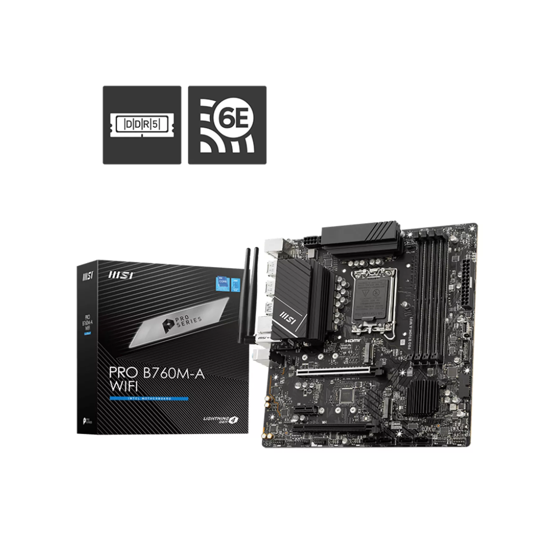 مادربرد ام اس آی مدل PRO B760M-A WIFI