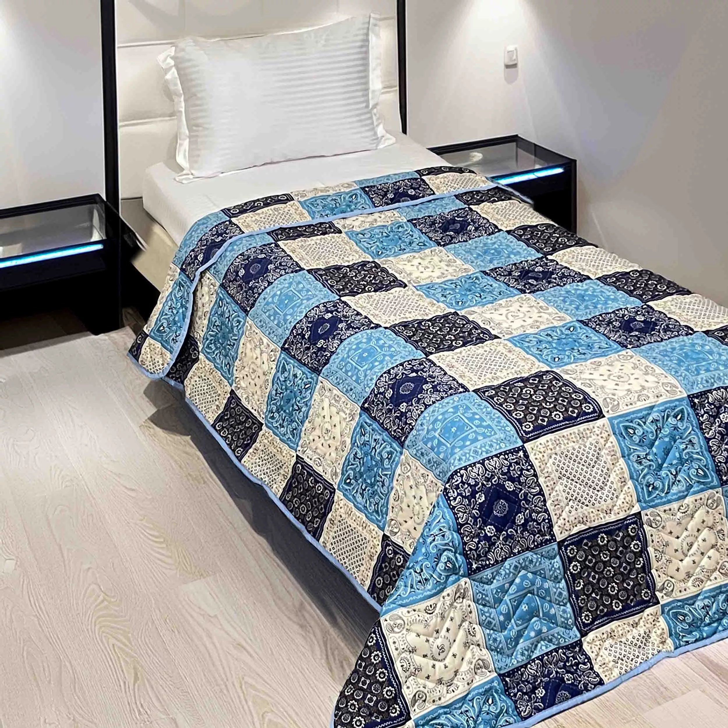 روتختی یک نفره مانیکاهوم مدل چهل تکه پلاس سایز 220x150 سانتی‌متر