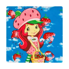 روکش لحاف مایکروفایبر آدنو مدل توت فرنگی کد MC08 یک نفره سایز 220x160 سانتی‌متر