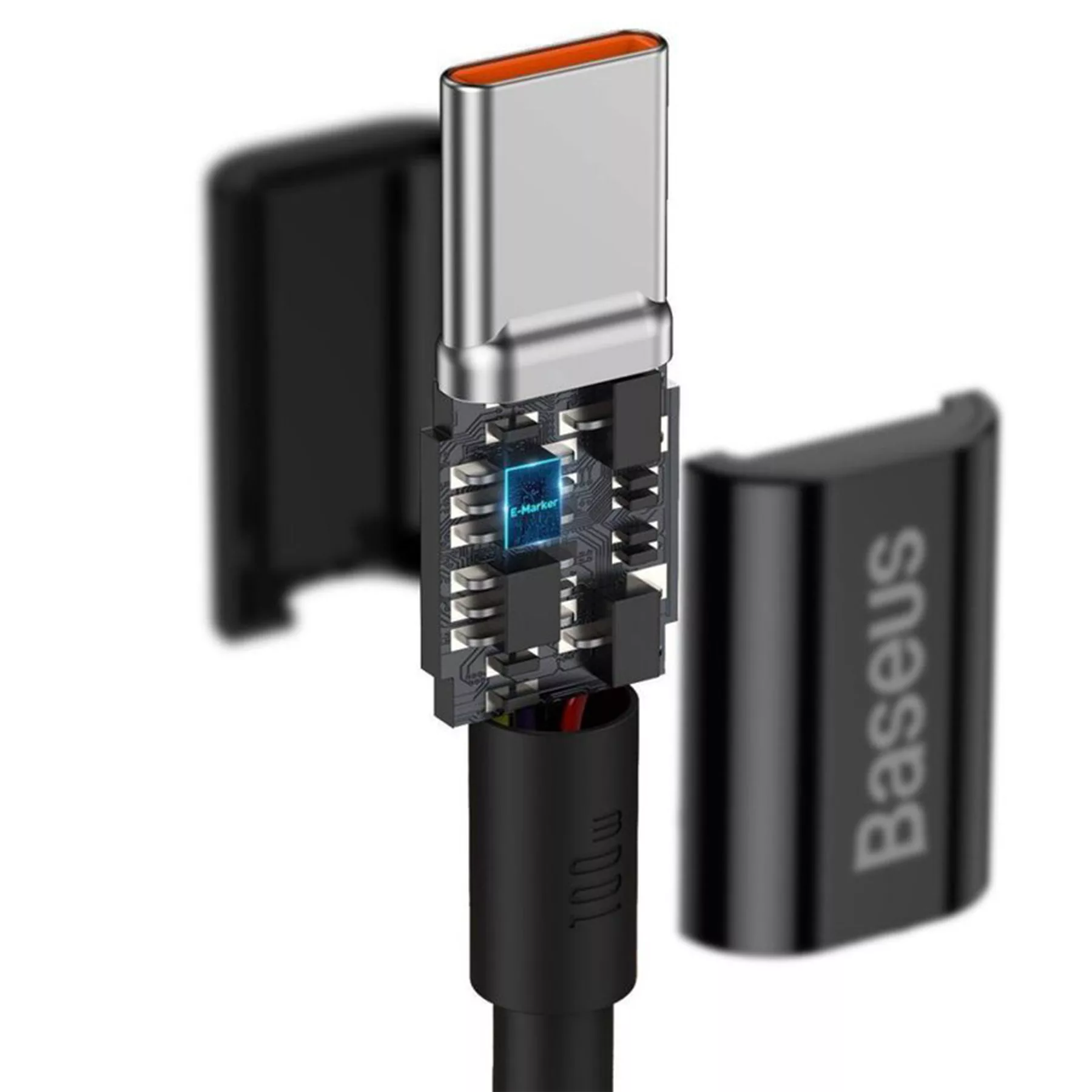 کابل تبدیل USB-C به USB-C باسئوس 100W مدل CATYS-C01 طول 2متر